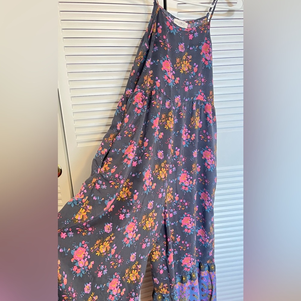 NATURAL LIFE Blue A-Line Maxi Skirt with Pleats